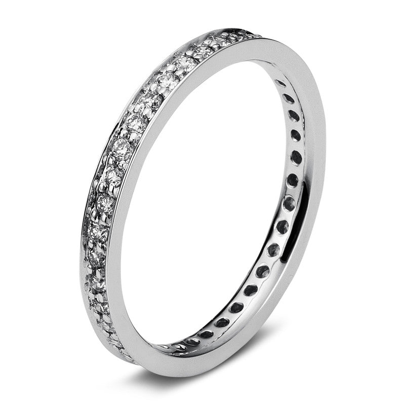 Ring 18 kt WG, 38 Brill. 0,47 ct, TW-si