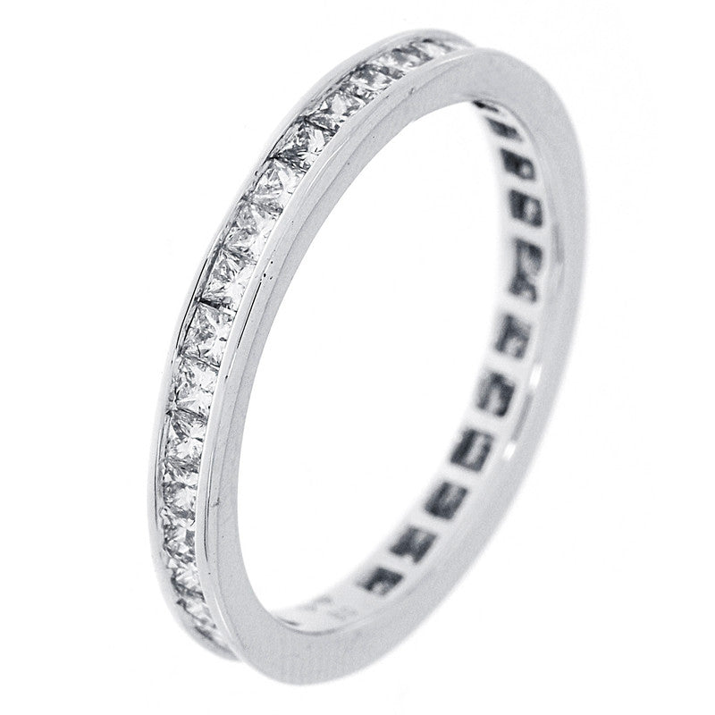 Ring 14 kt WG, 39 Princ. 1,09 ct, TW-si