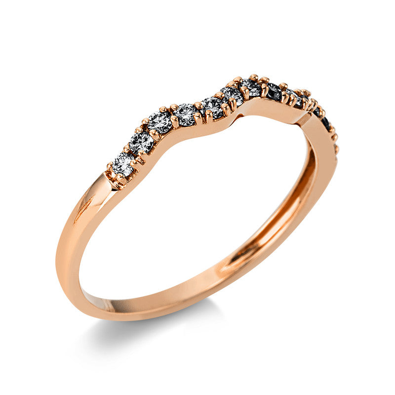 Ring 18 kt RG, 13 Brill. 0,25 ct, TW-si