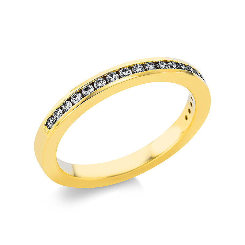 Ring 14 kt GG, 21 Brill. 0,25 ct, TW-si