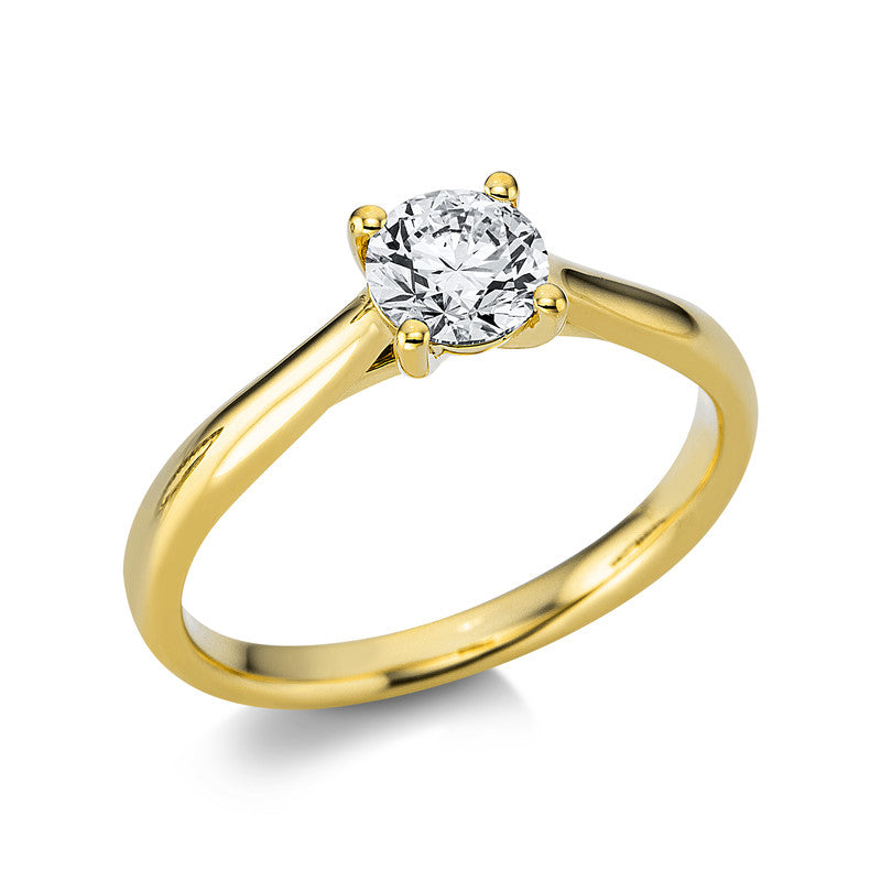 Ring 18 kt GG, GIA 2376620734, 1 Brill. 0,60 ct, TW-si