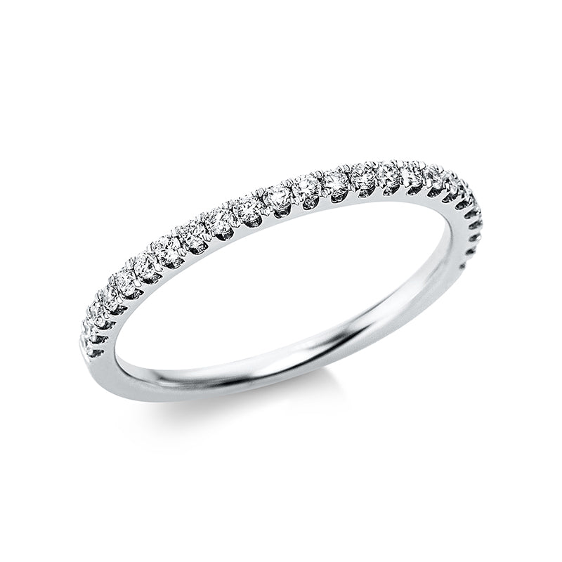 Ring 18 kt WG, 24 Brill. 0,27 ct, TW-si