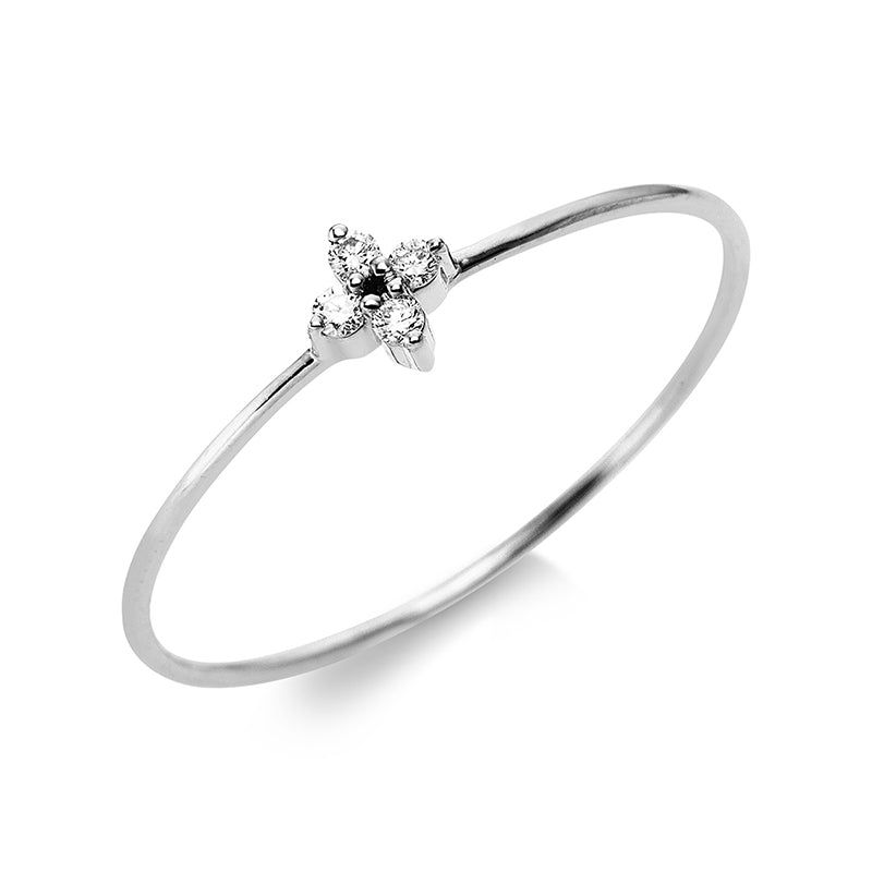 Ring 18 kt WG, 4 Brill. 0,04 ct, TW-si