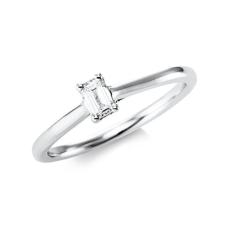 Ring 18 kt WG, 1 Sm.schliff 0,25 ct, TW-si