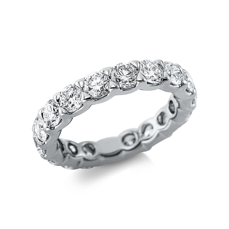 Ring 18 kt WG. 18 Brillanten 3.52 ct. TW-si. Weite:53