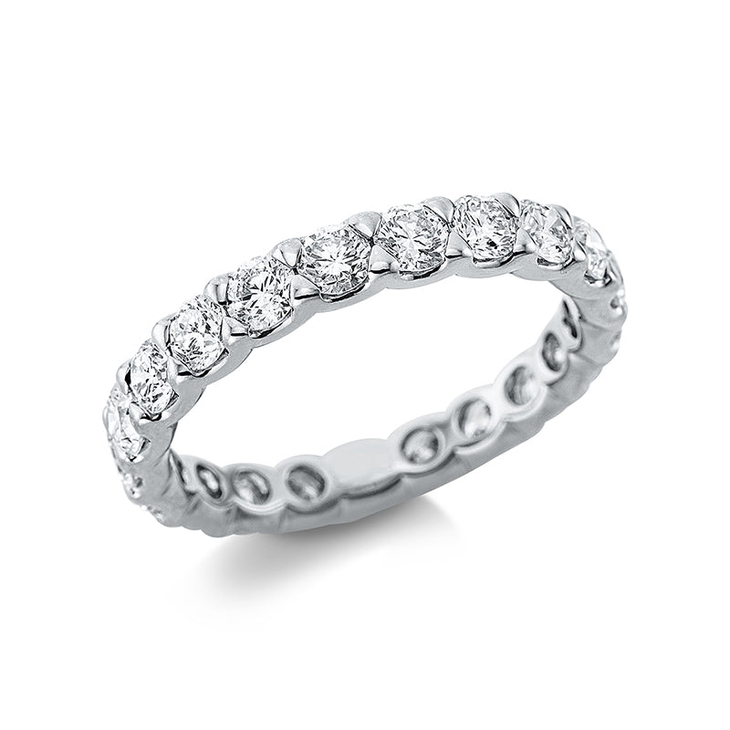 Ring 18 kt WG. 21 Brillanten 1.92 ct. TW-si. Weite:53