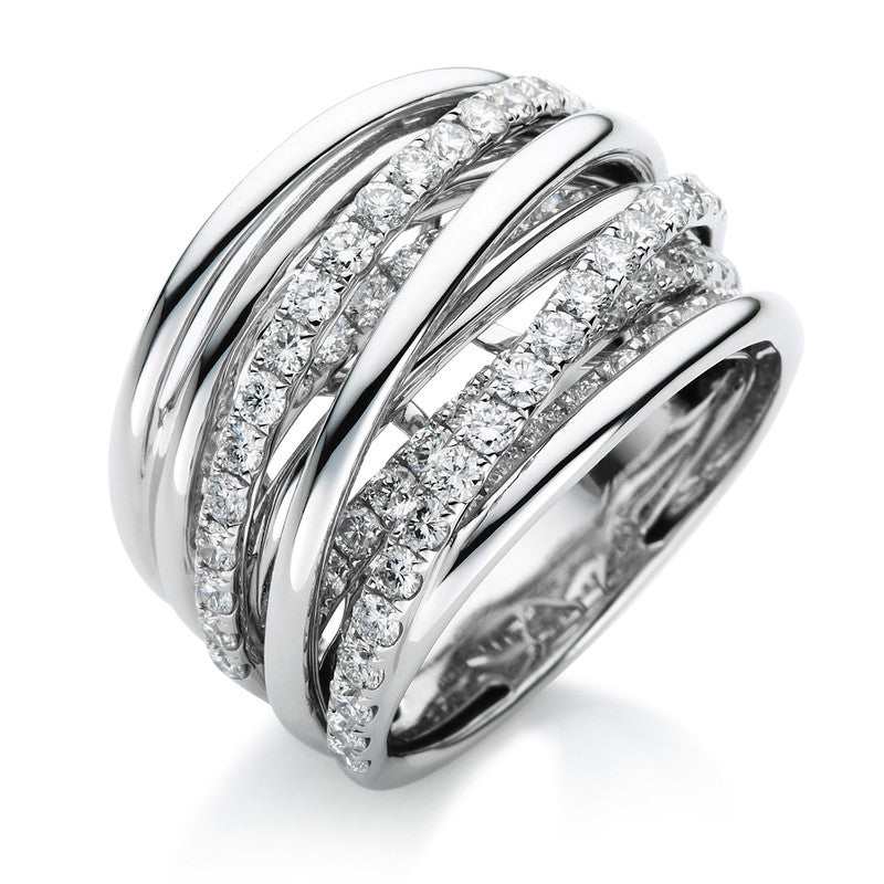 Ring 18 kt WG, 79 Brill. 1,78 ct, TW-vsi/si
