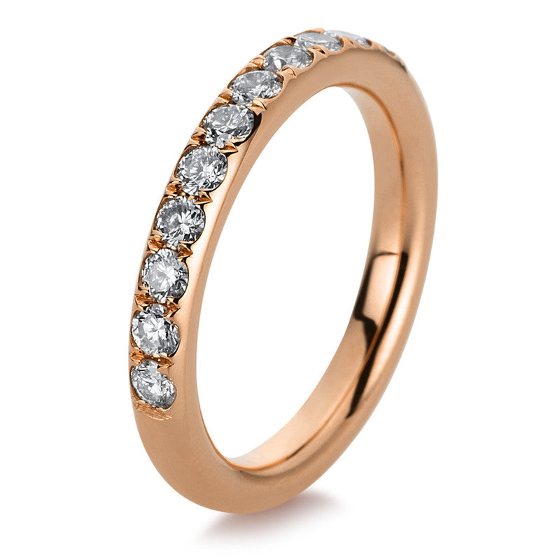 Ring 18 kt RG, 13 Brill. 0,63 ct, TW-si