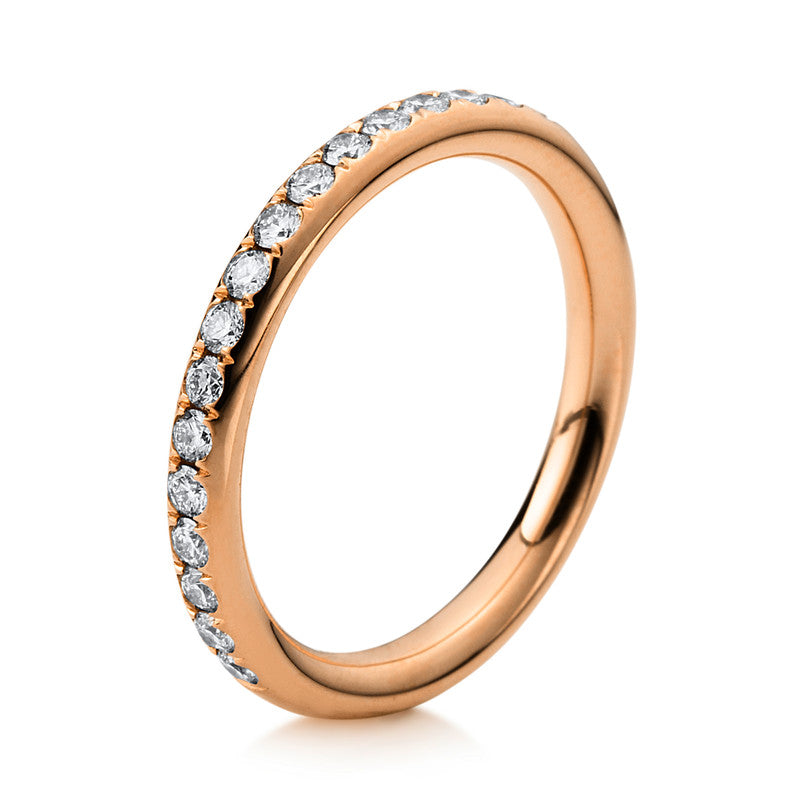 Ring 18 kt RG, 17 Brill. 0,41 ct, TW-si