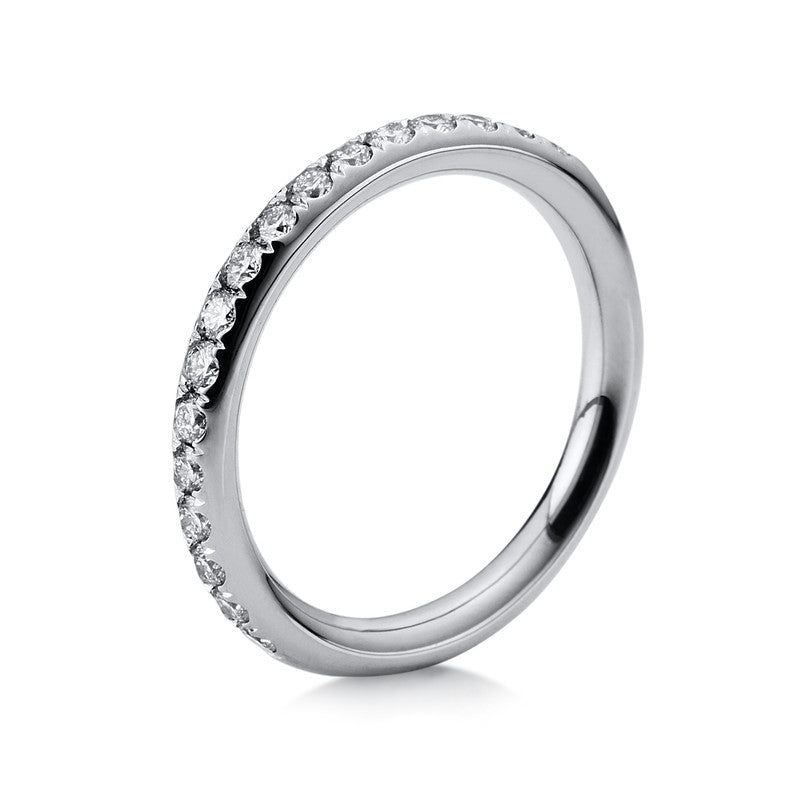 Ring 14 kt WG, 17 Brill. 0,41 ct, TW-si