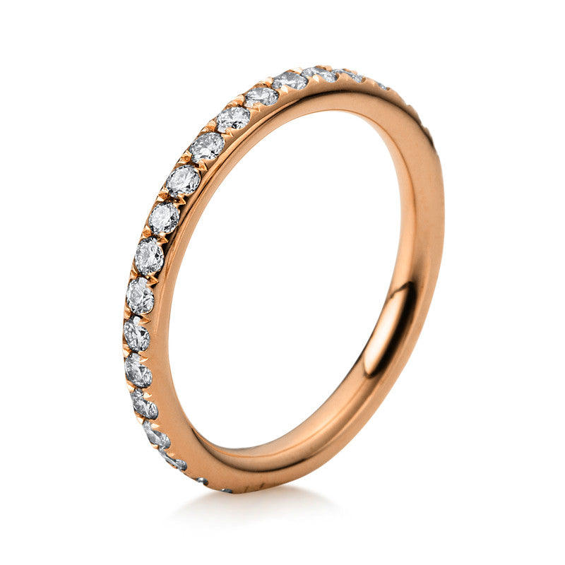 Ring 18 kt RG, 33 Brill. 0,77 ct, TW-si
