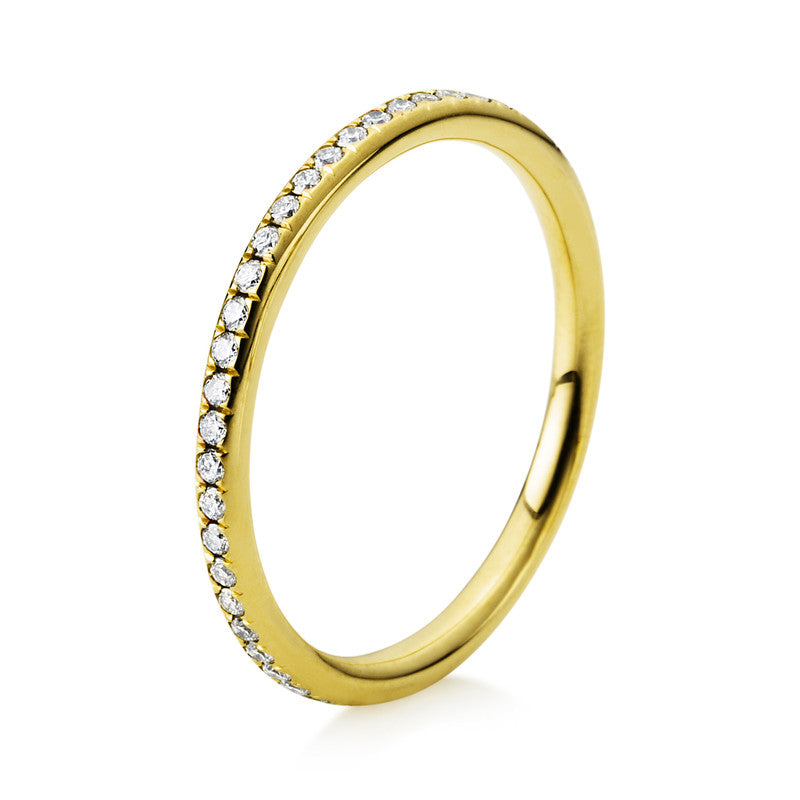Ring 18 kt GG, 37 Brill. 0,44 ct, TW-si