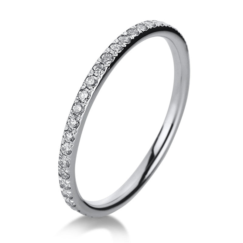 Ring 18 kt WG, 47 Brill. 0,31 ct, TW-si