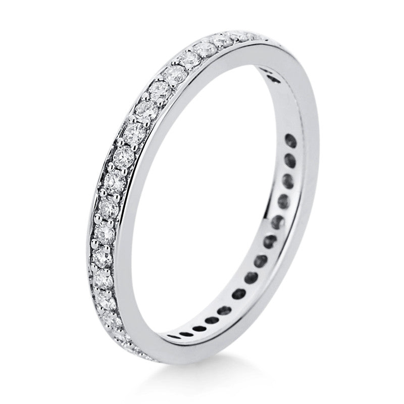 Ring 18 kt WG, Brill. 0,55 ct, TW-si