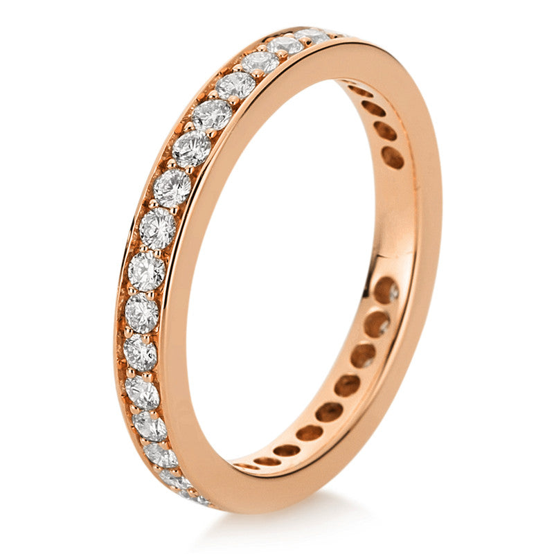 Ring 18 kt RG, Brill. 0,75 ct, TW-si