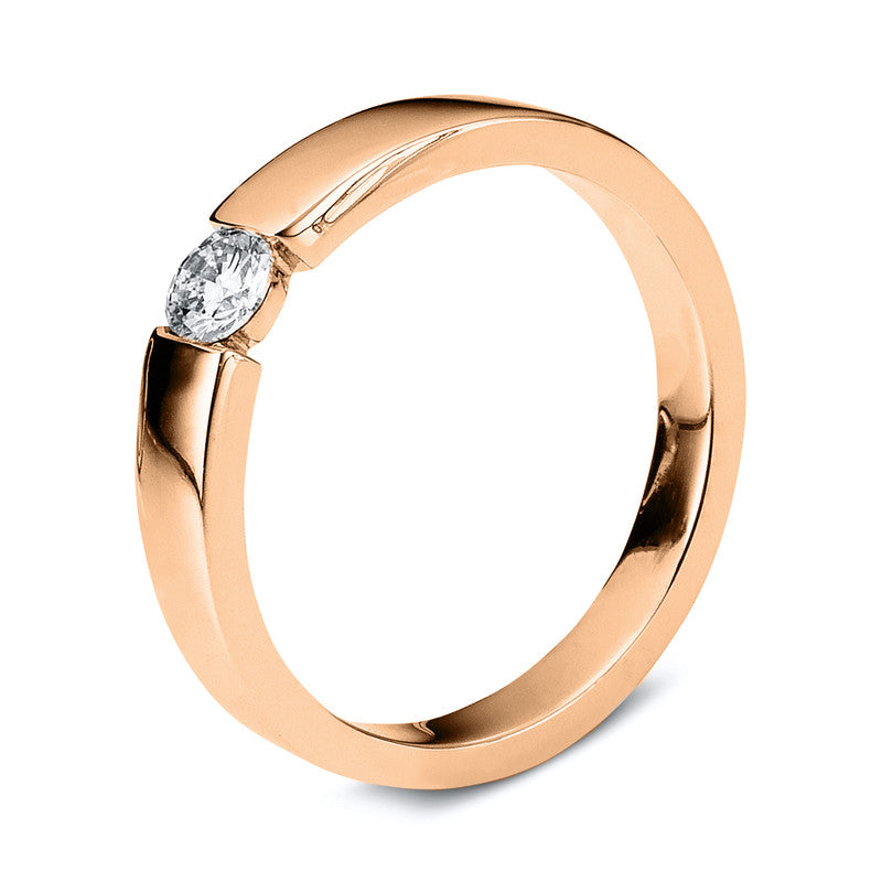 Ring 14 kt RG, 1 Brill. 0,20 ct, TW-si