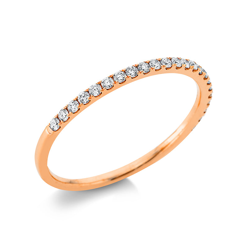 Ring 18 kt RG, 23 Brill. 0,18 ct, TW-si
