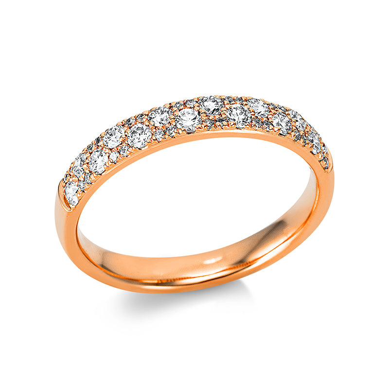 Ring 18 kt RG, 42 Brill. 0,44 ct, TW-si