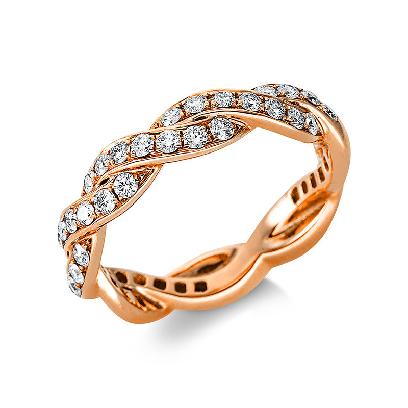 Ring 18 kt RG, 29 Brill. 0,53 ct, TW-vsi