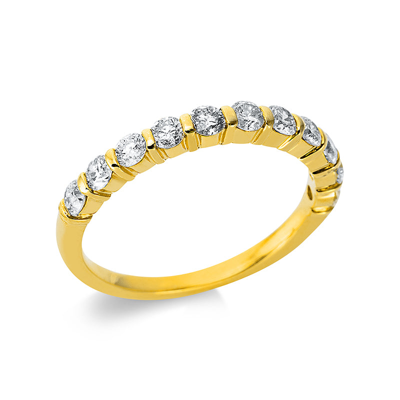 Ring 18 kt GG, 11 Brill. 0,71 ct, TW-si