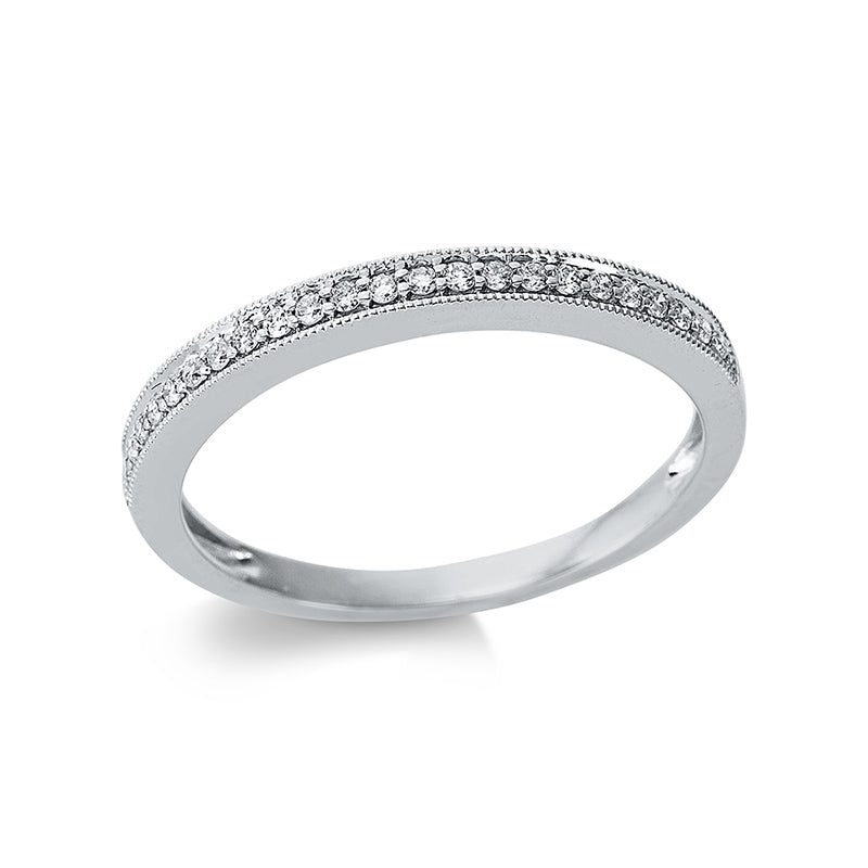 Ring 18 kt WG, 23 Brill. 0,13 ct, TW-si