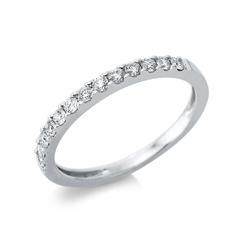Ring 18 kt WG, 13 Brill. 0,30 ct, TW-si