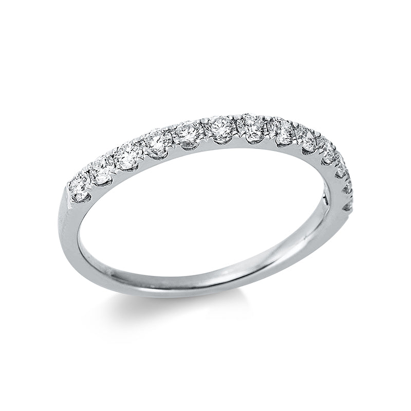 Ring 18 kt WG, 13 Brill. 0,50 ct, TW-si