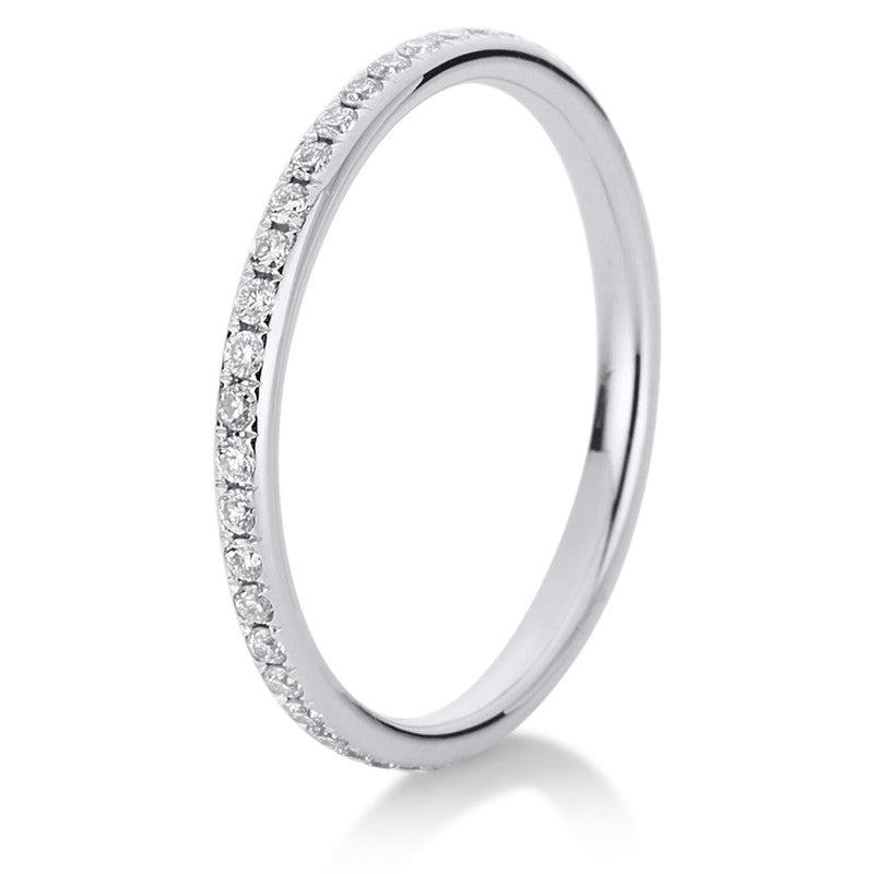 Ring 950 Pt Platin, 43 Brill. 0,44 ct, TW-vsi/si