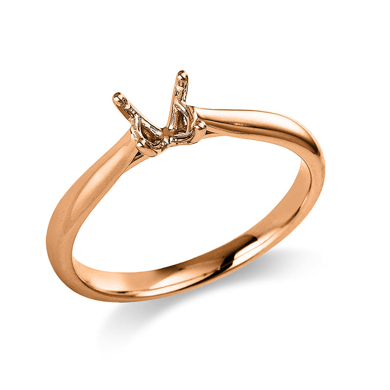 Ring 18 kt RG, Leerfassung für 1x Brill. 0,50 ct