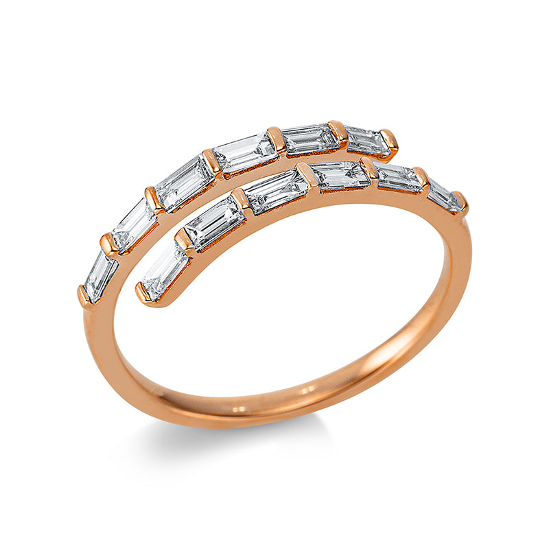 Ring 18 kt RG, 12 Bag. 0,46 ct, TW-si