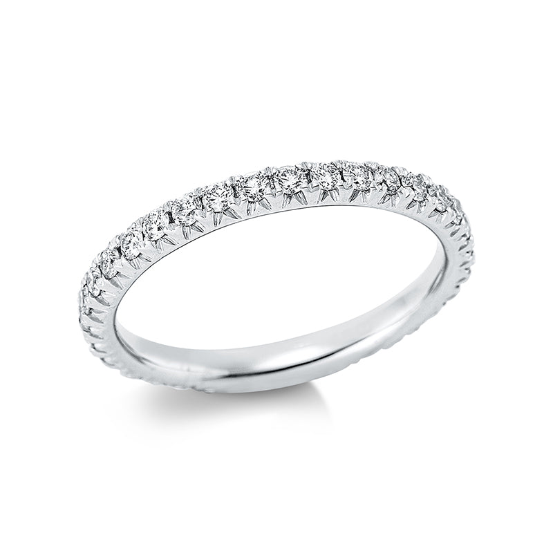 Ring 18 kt WG, 31 Brill. 0,55 ct, TW-si