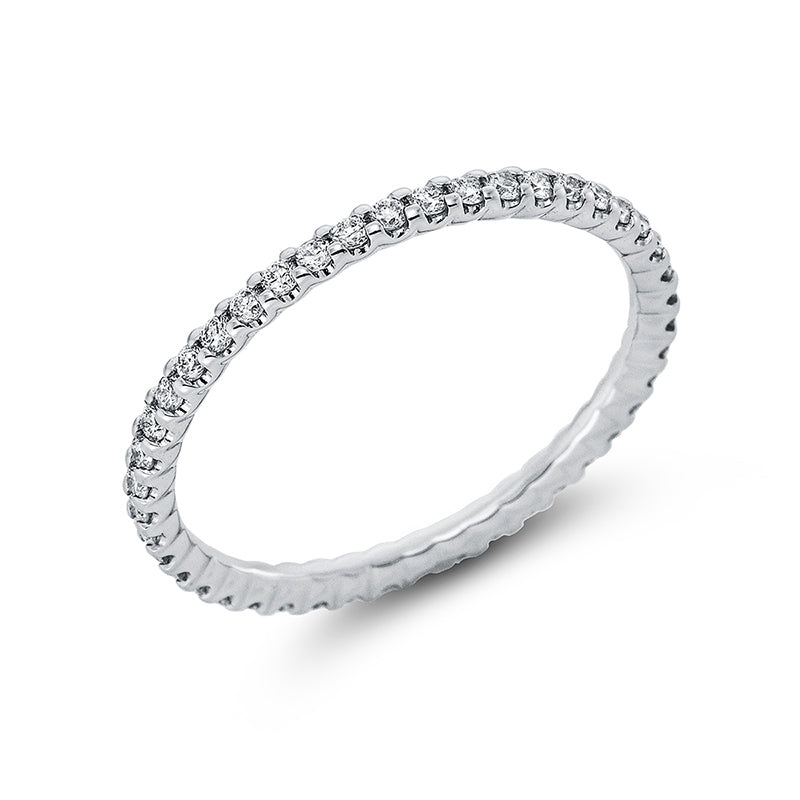 Ring 18 kt WG, 44 Brill. 0,40 ct, TW-si