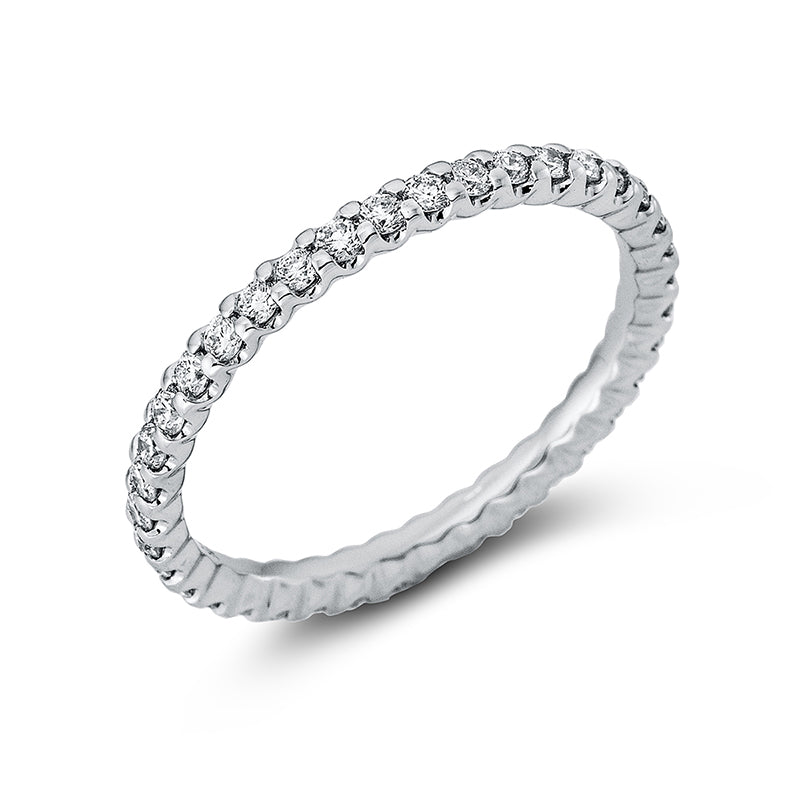 Ring 18 kt WG, 38 Brill. 0,62 ct, TW-si