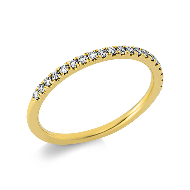 Ring 18 kt GG, 21 Brill. 0,20 ct, TW-si