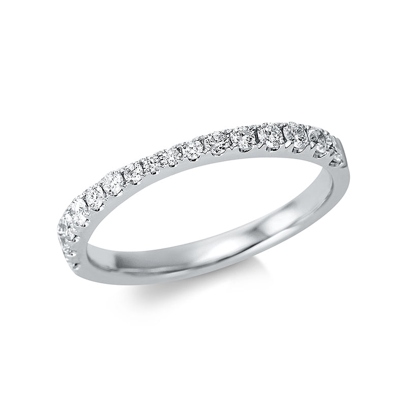 Ring 18 kt WG, 16 Brill. 0,36 ct, TW-si