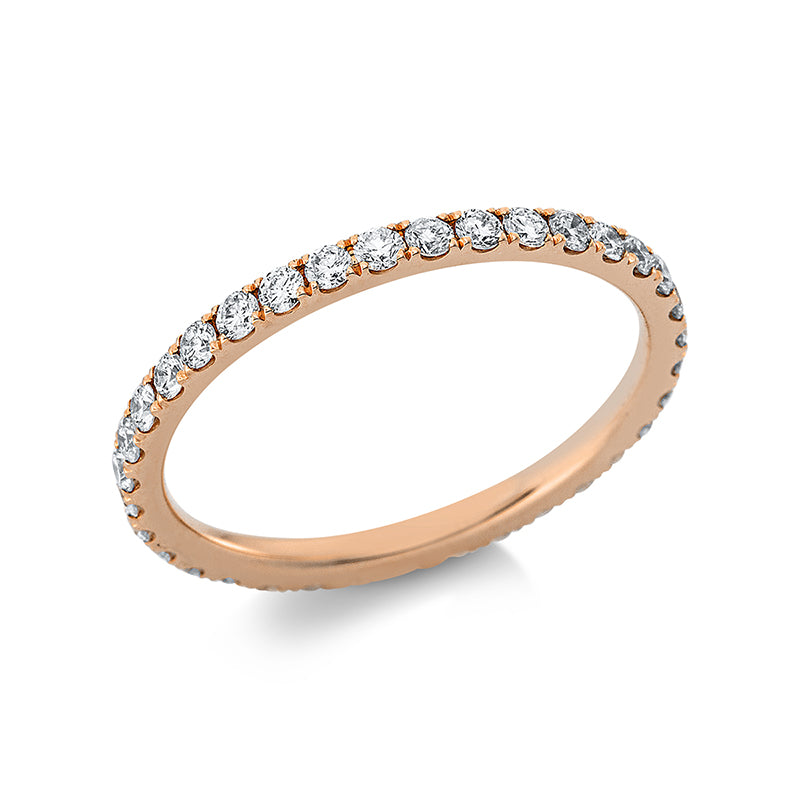 Ring 18 kt RG. 35 Brillanten 0.65 ct. TW-si. Weite:53