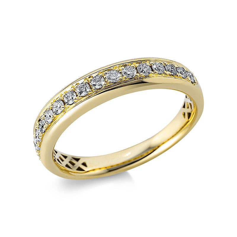 Ring 18 kt GG, 16 Brill. 0,31 ct, TW-si