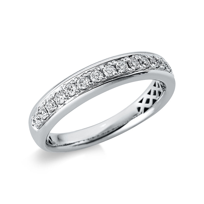 Ring 18 kt WG, 16 Brill. 0,31 ct, TW-si