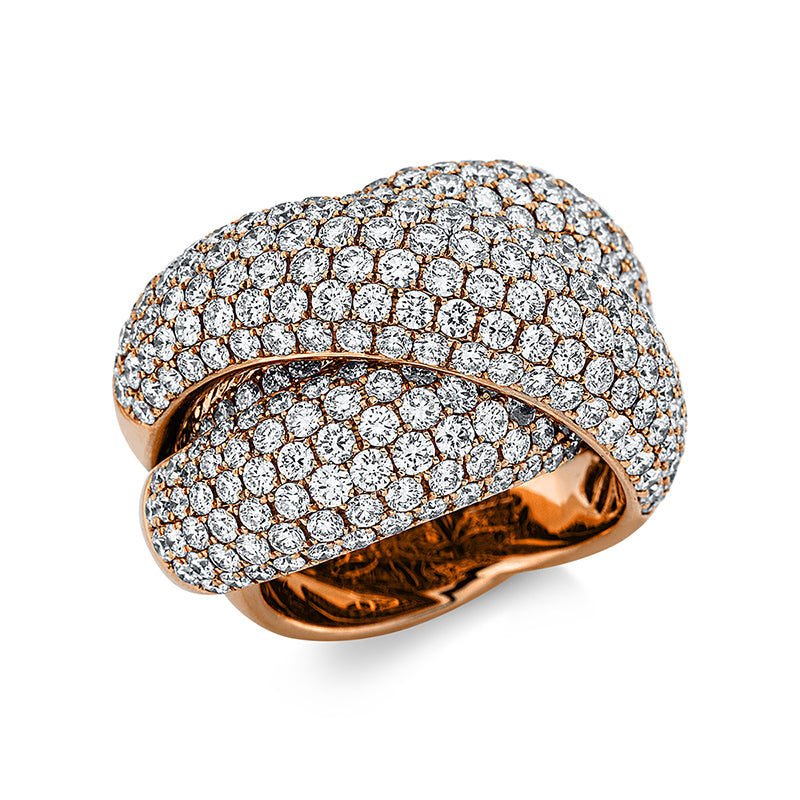 Ring 18 kt RG, 276 Brill. 6,87 ct, TW-vsi