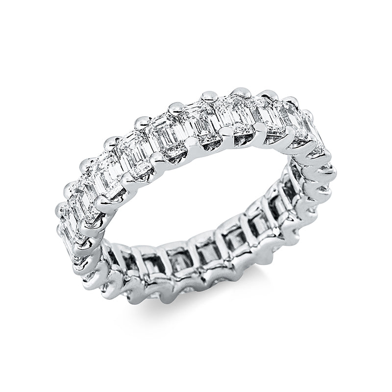 Ring 18 kt WG. 23 Sm.schliff 4.26 ct. D-vvs/vs. Weite:52