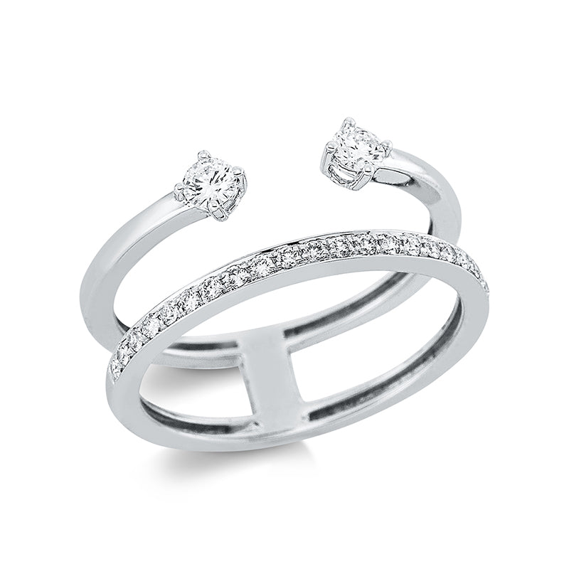 Ring 18 kt WG, 23 Brill. 0,29 ct, TW-si