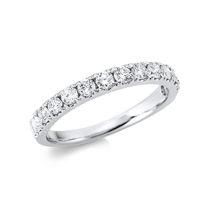 Ring 18 kt WG, 13 Brill. 0,62 ct, TW-si