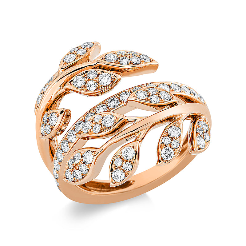 Ring 18 kt RG, 71 Brill. 1,01 ct, TW-vsi