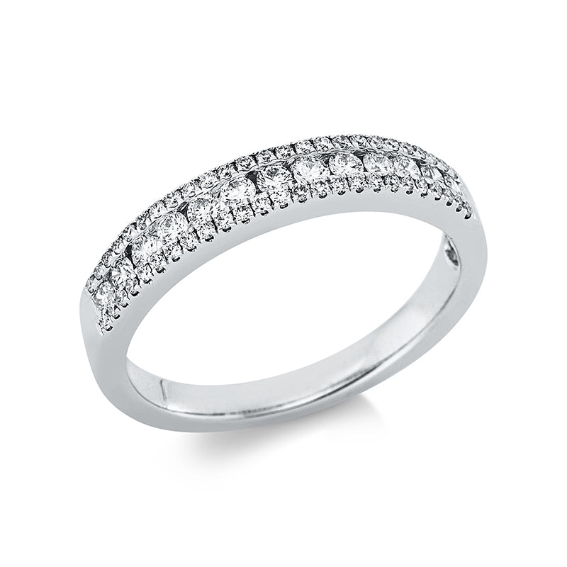 Ring 18 kt WG, 63 Brill. 0,42 ct, TW-si