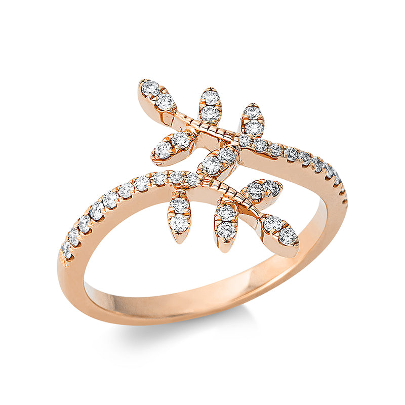 Ring 18 kt RG, 38 Brill. 0,27 ct, TW-si
