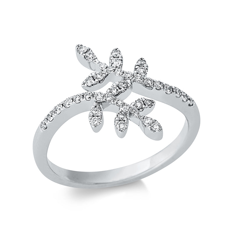 Ring 18 kt WG, 40 Brill. 0,29 ct, TW-si