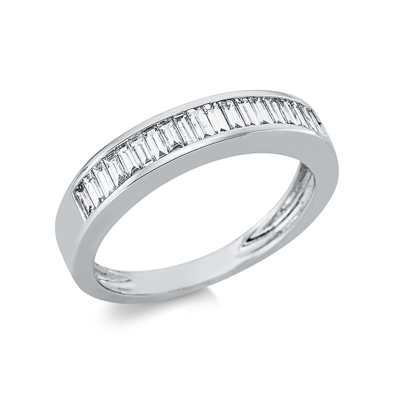Ring 18 kt WG, 20 Bag. 0,58 ct, TW-si