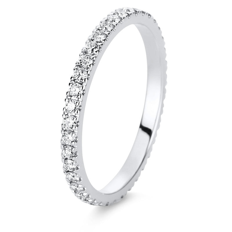 Ring 18 kt WG, 39 Brill. 0,50 ct, TW-si