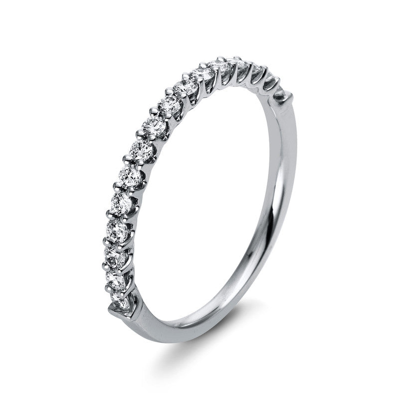 Ring 18 kt WG, 16 Brill. 0,35 ct, TW-si