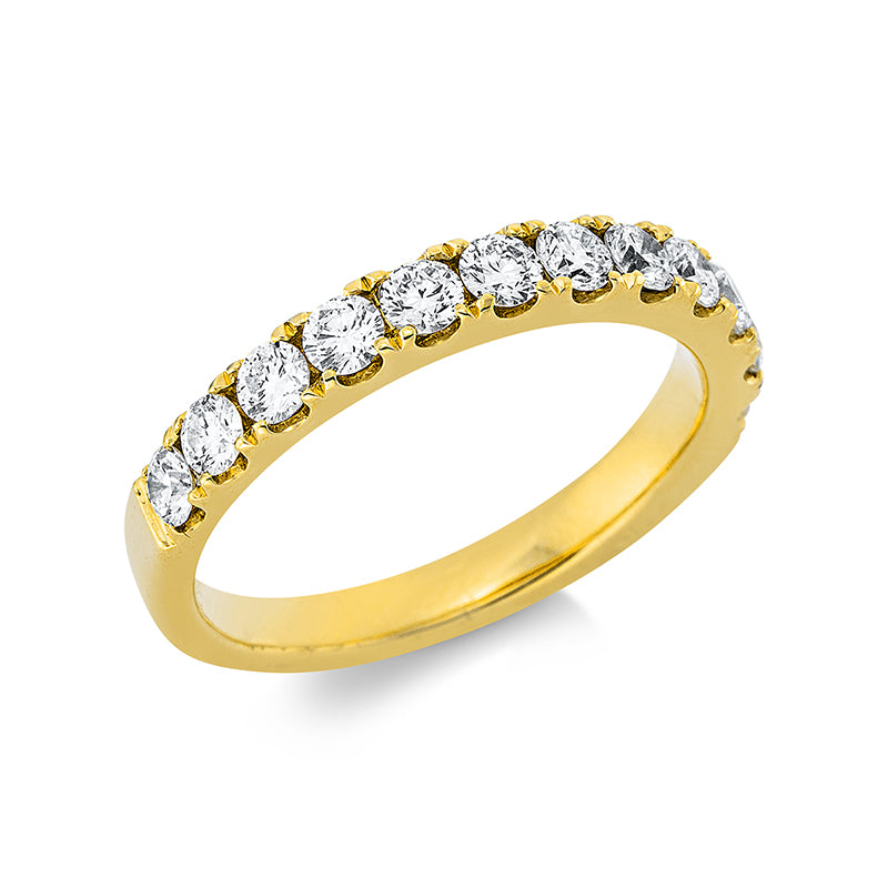Ring 18 kt GG, 12 Brill. 0,79 ct, TW-si